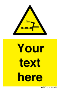 Custom warning water cannon